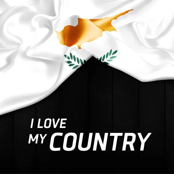 Flagge Zyperns schwenken — Stockfoto