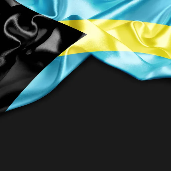 Waving flag of Bahamas — Zdjęcie stockowe