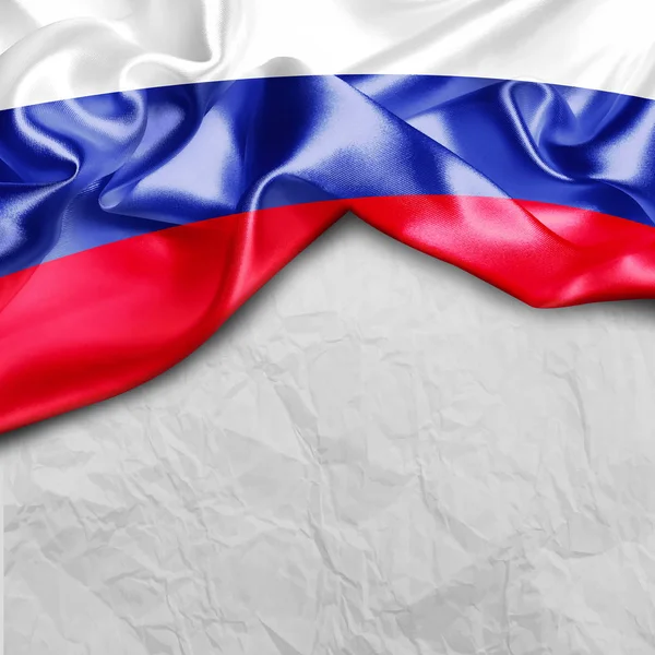 飘扬的俄罗斯国旗 — 图库照片