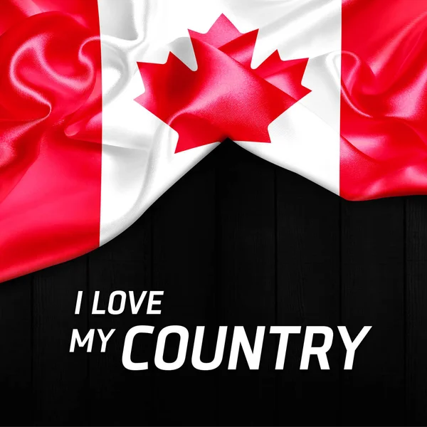 I Love My Country with  flag — Stock Photo, Image