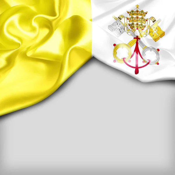 Waving flag of Vatican — Stock Photo, Image