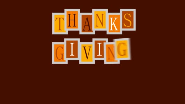 Happy thanksgiving day — Stockvideo