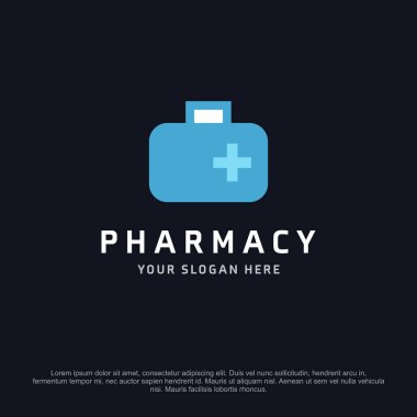 Eczane afiş metin için boş alan ile