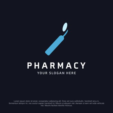 Eczane afiş metin için boş alan ile