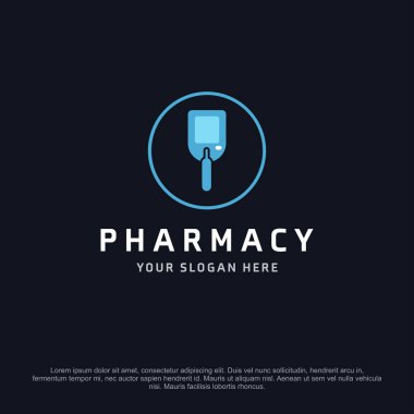 Eczane afiş metin için boş alan ile