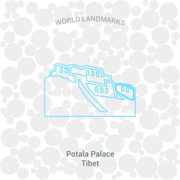 Patola Palace ícone plano — Vetor de Stock