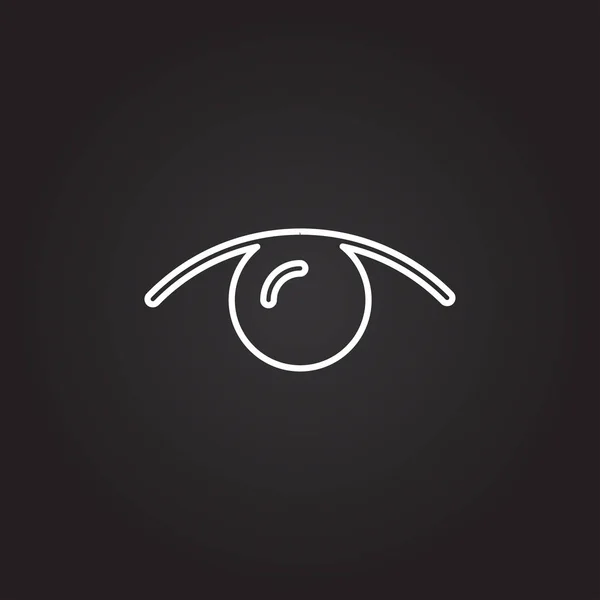 Pictogram van oog teken — Stockvector