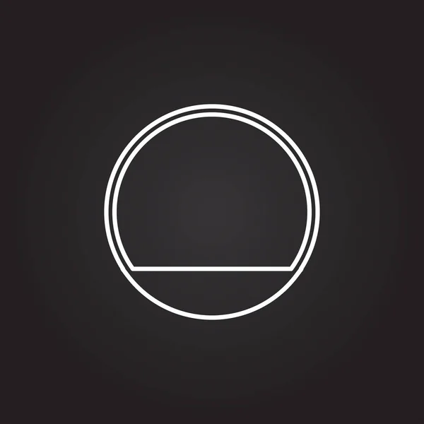 Εικονίδιο του κύκλου σημάδι — Διανυσματικό Αρχείο