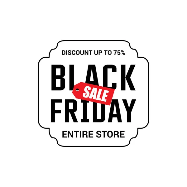 Bannière de vente vendredi noir — Image vectorielle