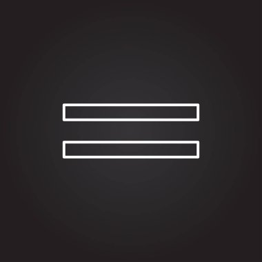 siyah düğme simgesi