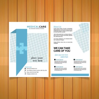 tıbbi broşür şablonu
