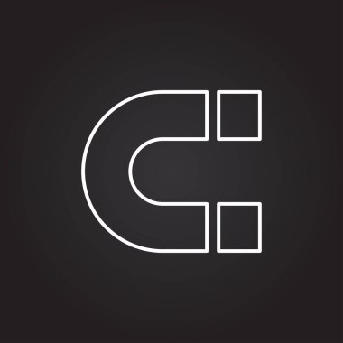 mıknatıs işareti simgesi