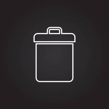 çöp sepeti işareti simgesi