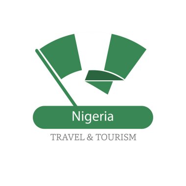 Nigeria national flag logo clipart