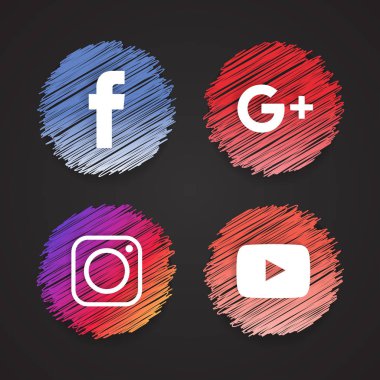 Sosyal Web Icons Set