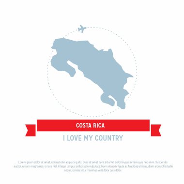 Kosta Rika Haritası simgesini