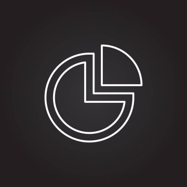 daire diyagram işareti simgesi 