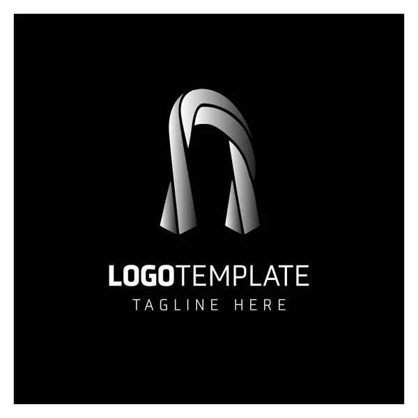 Design logo aziendale con lettera — Vettoriale Stock