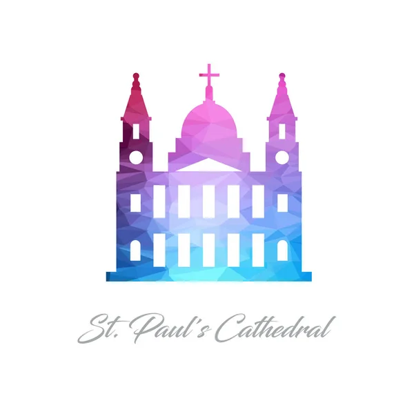 Cattedrale icona piatta — Vettoriale Stock