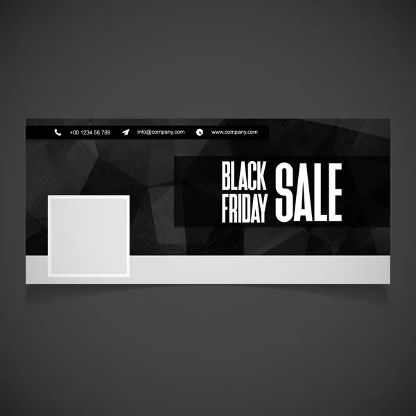 Banner of black friday sale — Stock Vector