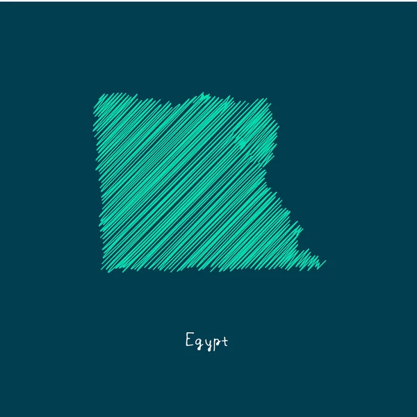 세계 지도 그림, 이집트 — 스톡 벡터