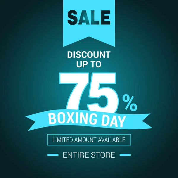 Banner de venda dia de boxe — Vetor de Stock