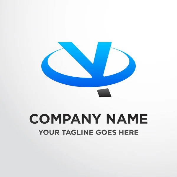 Logotipo da empresa com letra — Vetor de Stock