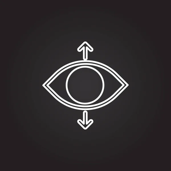 Icono de signo ocular — Vector de stock