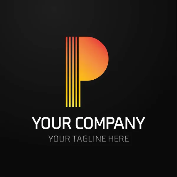Логотип вашей компании с письмом — стоковый вектор