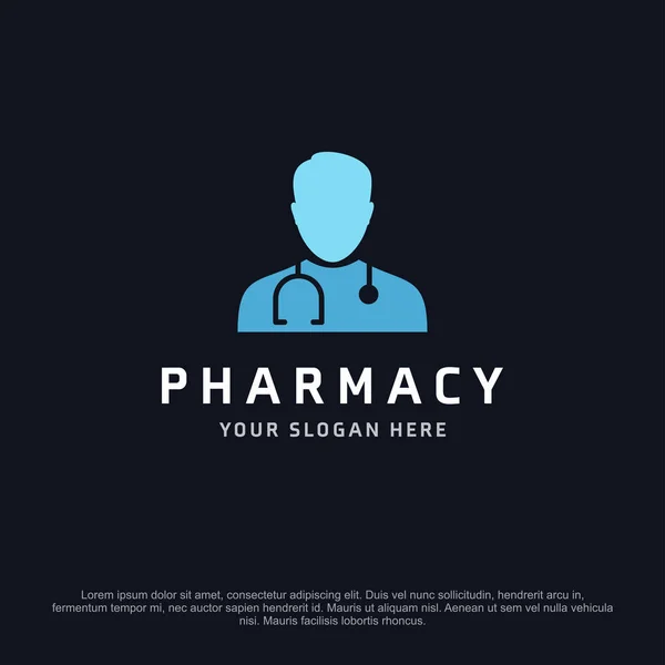 Pharmacy banner with free space for text — Stock Vector