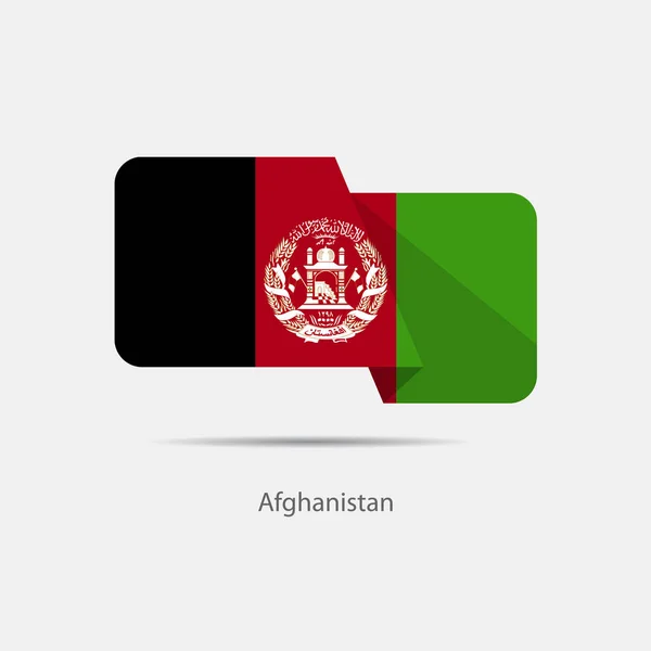 阿富汗国旗徽标 — 图库矢量图片