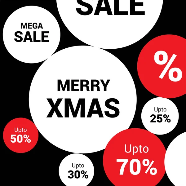 Banner de venta de Navidad — Vector de stock