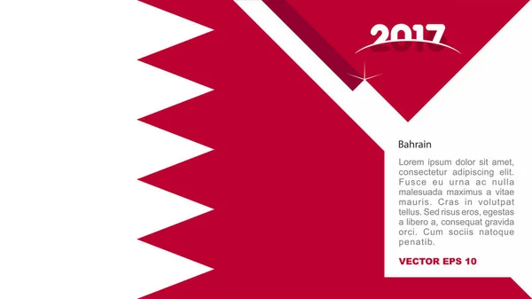 Logo drapeau national bahreïn — Image vectorielle