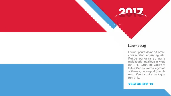 Logotipo da bandeira nacional do Luxemburgo —  Vetores de Stock