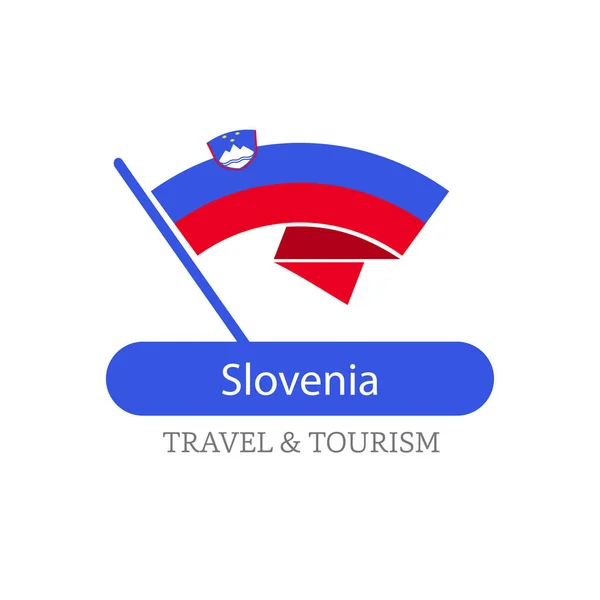 Slovinsko Státní vlajka logo — Stockový vektor
