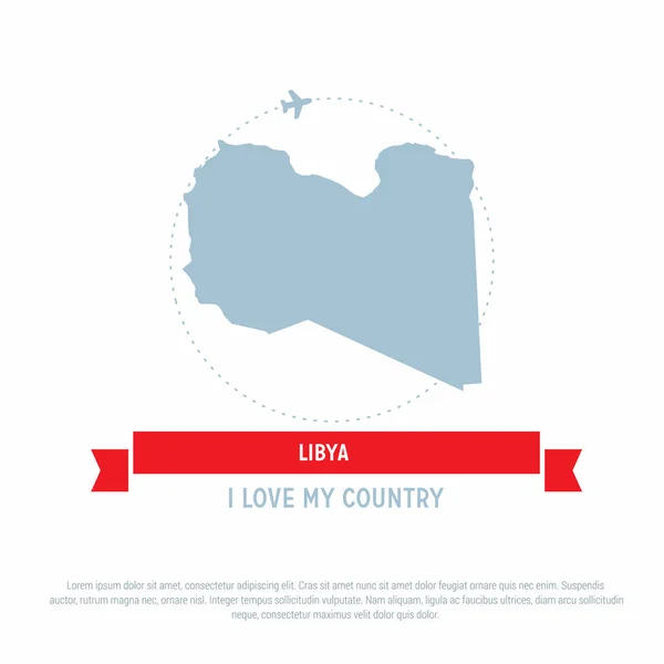 Εικονίδιο Χάρτης Λιβύη — Διανυσματικό Αρχείο