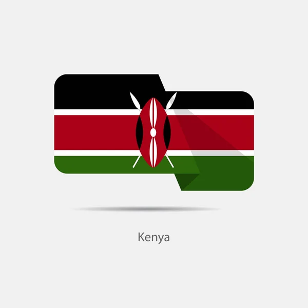 Logotipo da bandeira nacional kenya —  Vetores de Stock