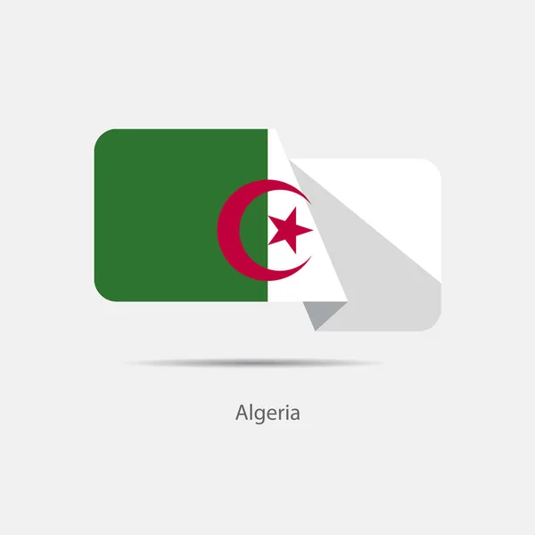 Logotipo da bandeira nacional algeria —  Vetores de Stock