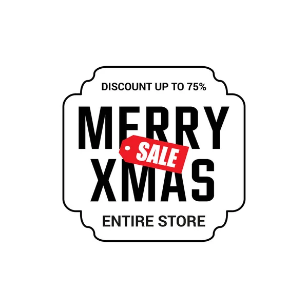 Banner de venta de Navidad — Vector de stock