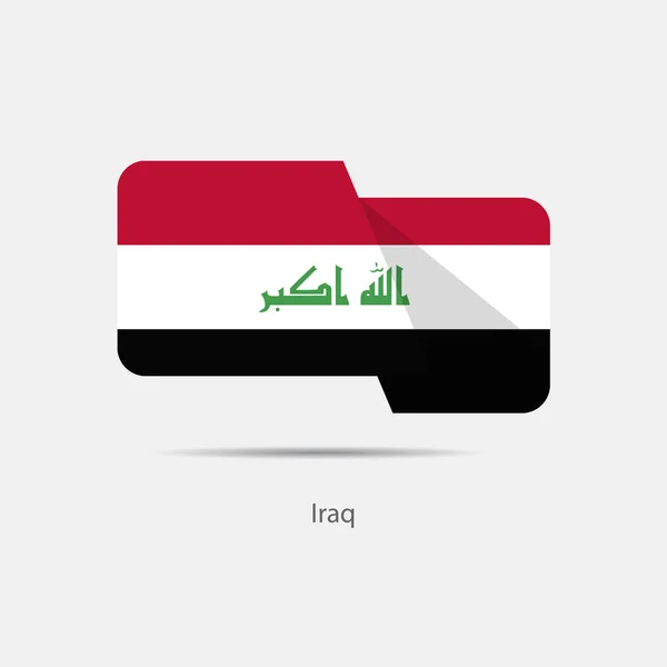 Iraq national flag logo — Stock Vector