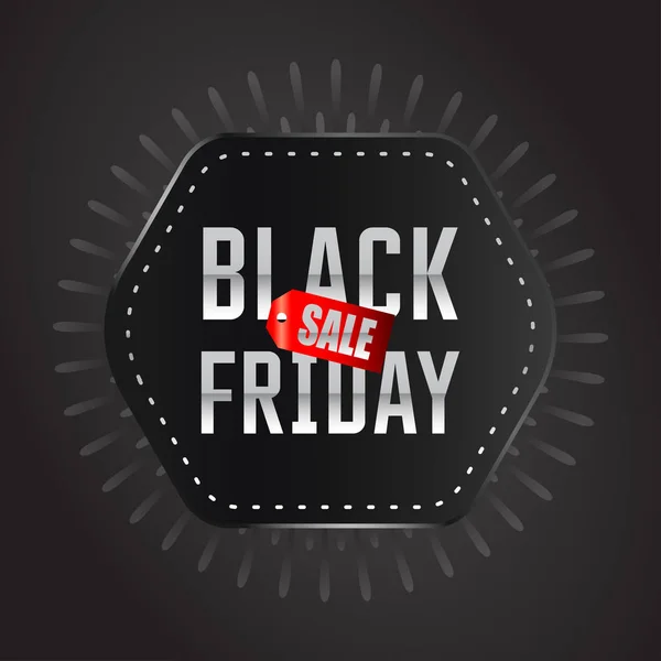 Vlag van black friday koop — Stockvector