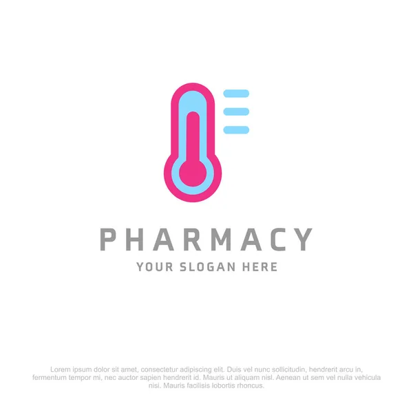 Логотип аптеки с бесплатным местом для текста — стоковый вектор