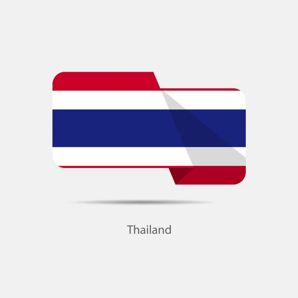 泰国国旗徽标 — 图库矢量图片