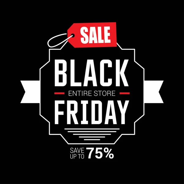 Bannière de vente vendredi noir — Image vectorielle
