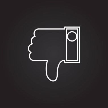 başparmak aşağı, simge sevmemek