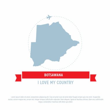 Botsawana harita simgesi