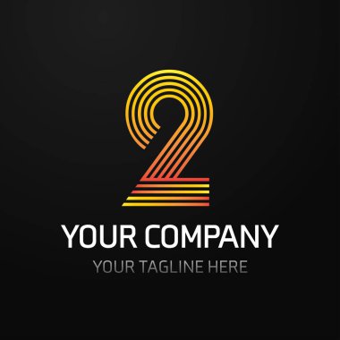 your company logo with number clipart