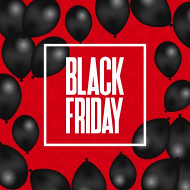 siyah Cuma satış afiş