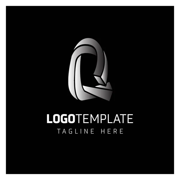 手紙 Q のビジネスロゴの設計 — ストックベクタ