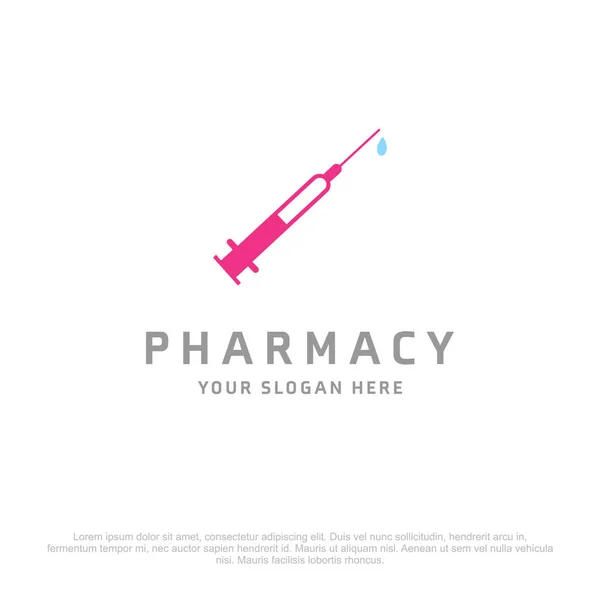 Pharmacy logo with free space for text — Stock Vector